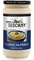 Taste of Tuscany Alfredo Pasta Sauce - Click Here for More Information 