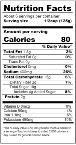 Nutrition Information