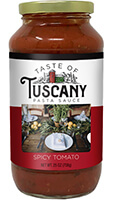 Taste of Tuscany Spicy Tomato Pasta Sauce - Click Here for More Information 