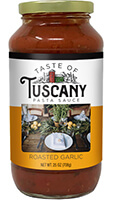 Taste of Tuscany Roasted Garlic Pasta Sauce - Click Here for More Information 