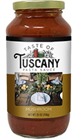Taste of Tuscany Mushroom Pasta Sauce - Click Here for More Information 